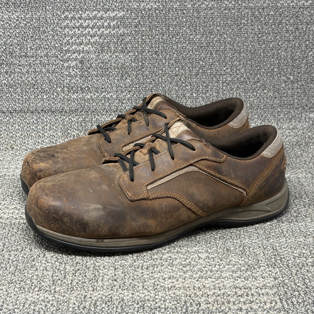 Red Wing 6708 Men's Size 12 EE Brown Leather Work Shoes Slip Resistant Oxford